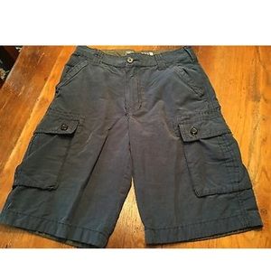 Navy Blue Boys' Cargo Shorts Wear First Sz 10 EUC